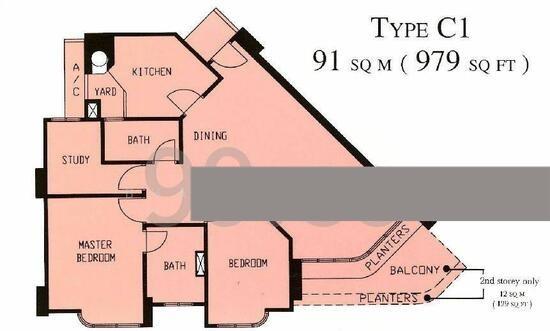 The Sierra Condominium For Rent, $5,000, 3 Bed 2 Bath 979 sqft $5.11 psf