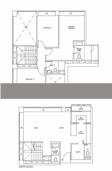 Altez Condominium For Rent, $10,500, 3 Bed 4 Bath 1,658 sqft $6.33 psf