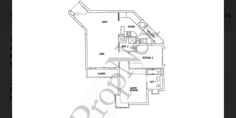 Robertson 100 Apartment For Rent, $5,200, 2 Bed 2 Bath 883 sqft $5.89 psf