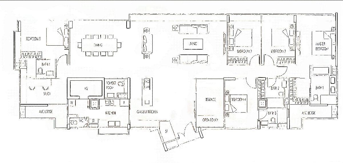 The Vermont On Cairnhill Condominium For Rent, $20,000, 5 Bed 6 Bath 2,702 sqft $7.40 psf