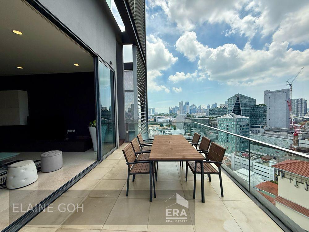 Triplex Penthouse 4 Room Balcony & Pte Pool 0.5km a C S Junior & Mrt!