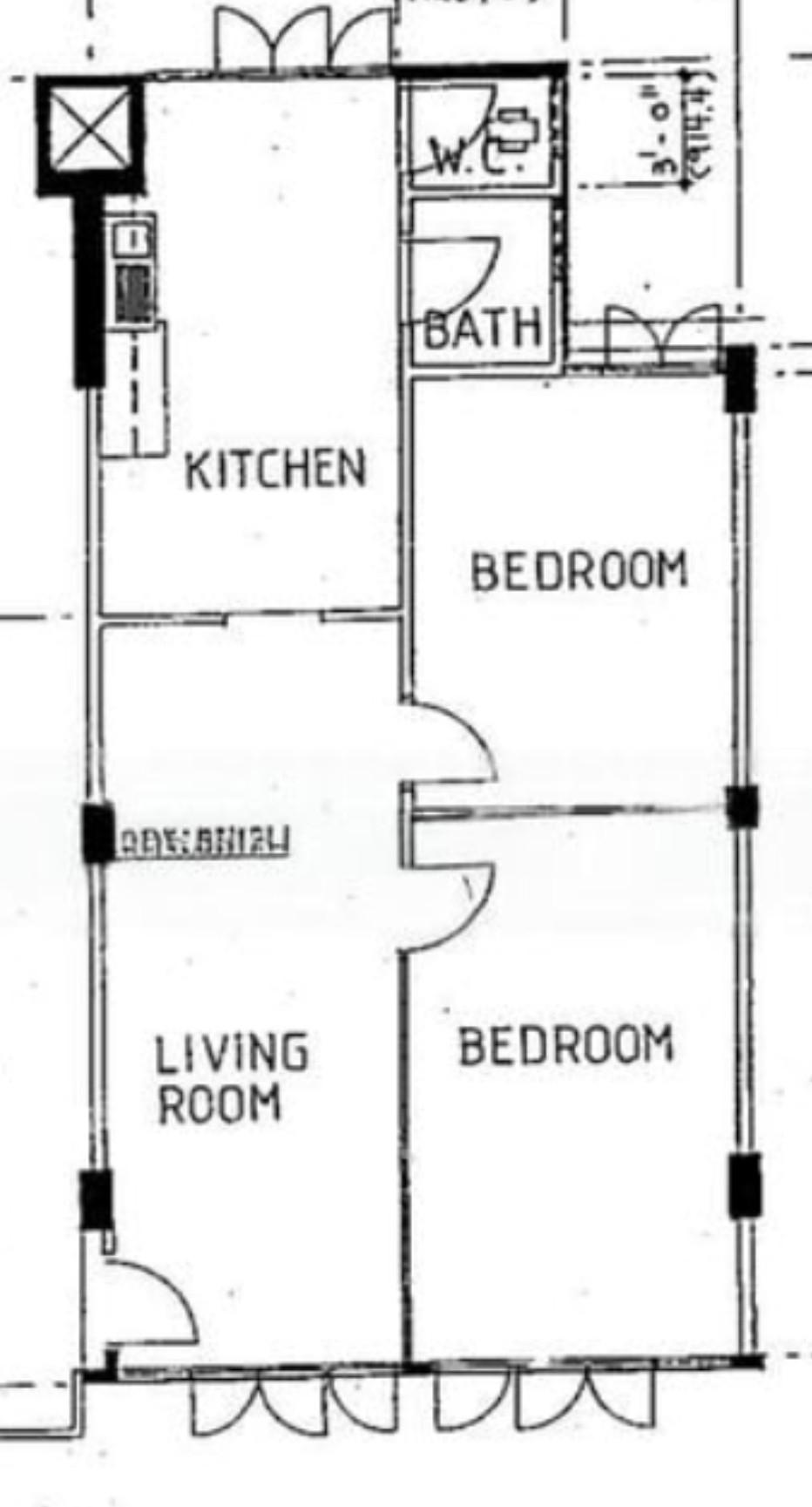 42 Telok Blangah Rise HDB Apartment For Rent, $3,400, 2 Bed 1 Bath 753 sqft $4.52 psf