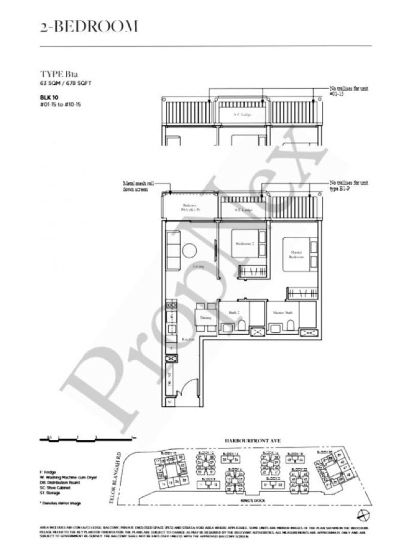 The Reef at King’s Dock Condominium Room Rental, $2,950, 1 Bed 1 Bath 100 sqft $29.50 psf