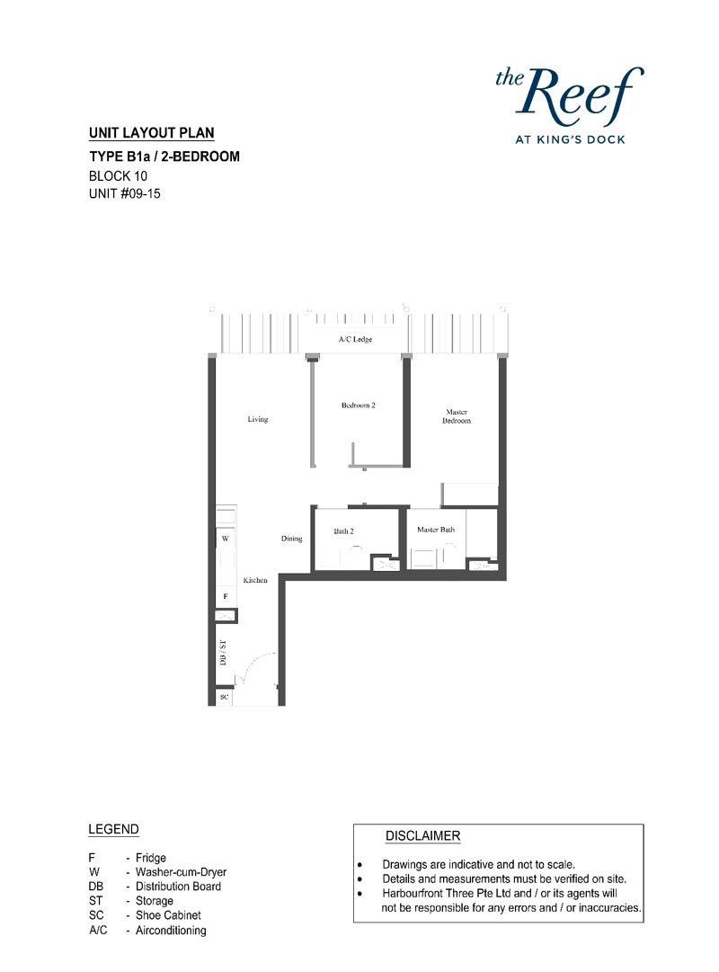 The Reef at King’s Dock Condominium Room Rental, $2,950, 1 Bed 1 Bath 100 sqft $29.50 psf