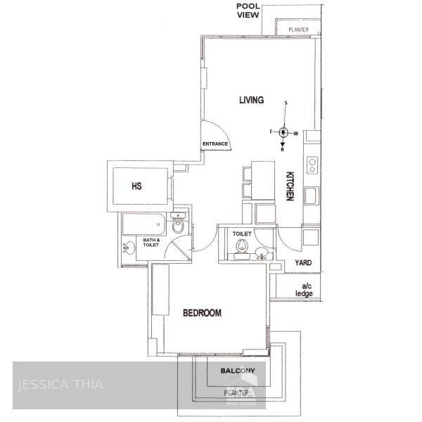 Emily Residence, Near Dist. 9 Mrt, Whole Unit Spacious 1 Rm, 1 Hall