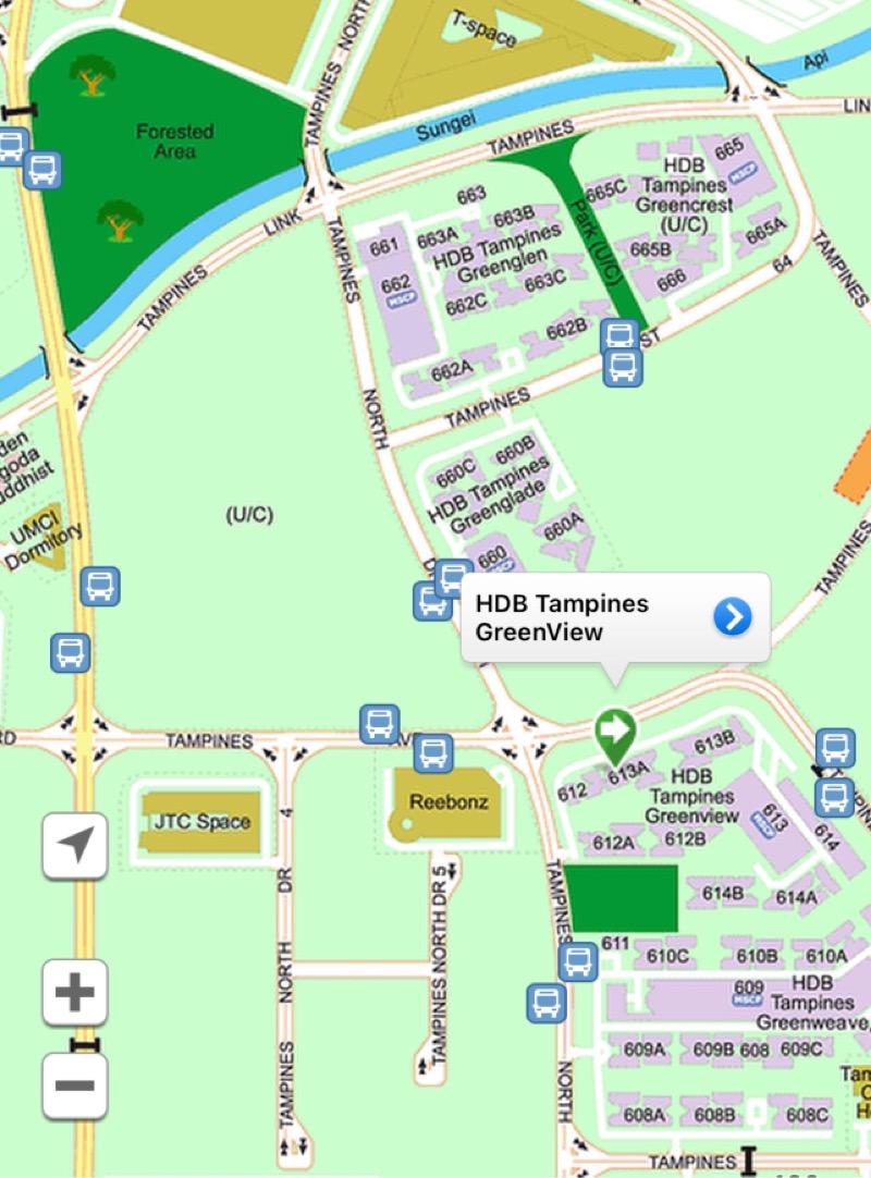 613A Tampines North Drive 1 HDB Apartment Room Rental, $950, 1 Bed 1 Bath 96 sqft $9.90 psf