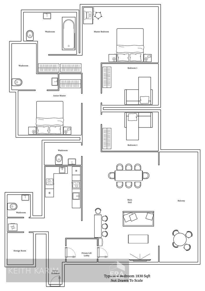 Spacious Layout With Private Lift Lobby Surrounded by Great Views
