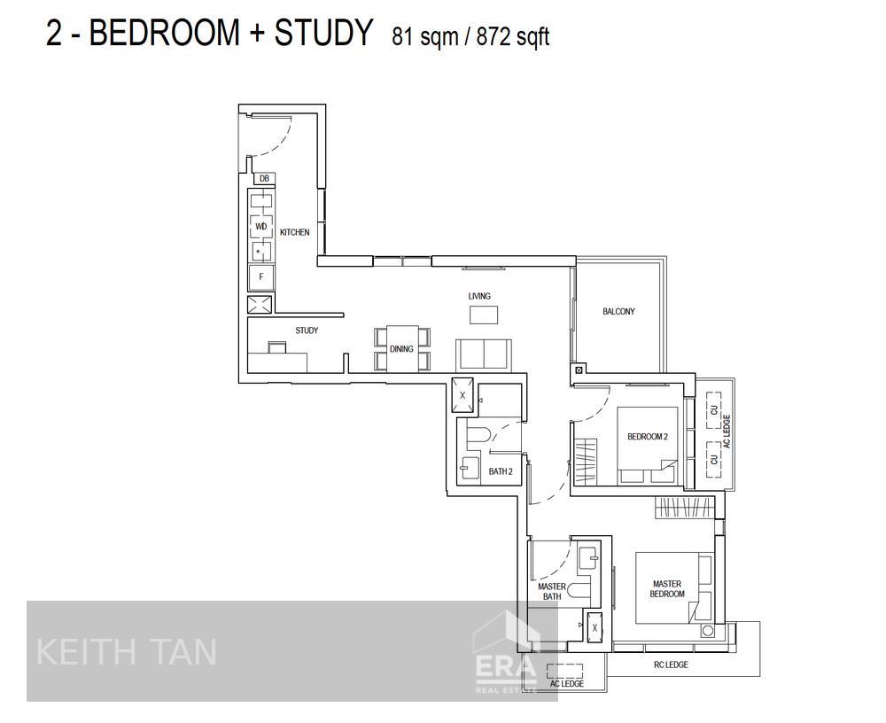 One Bernam Rare Sea View 2 Bedroom Study, Tanjong Pagar, View Today