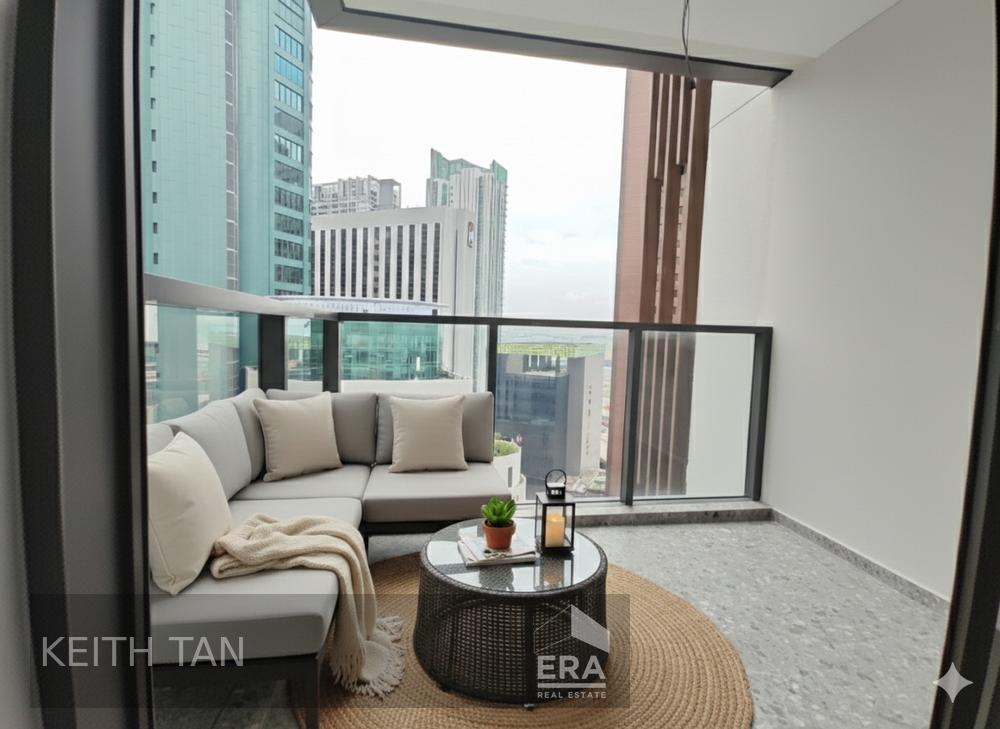 One Bernam Rare Sea View 2 Bedroom Study, Tanjong Pagar, View Today