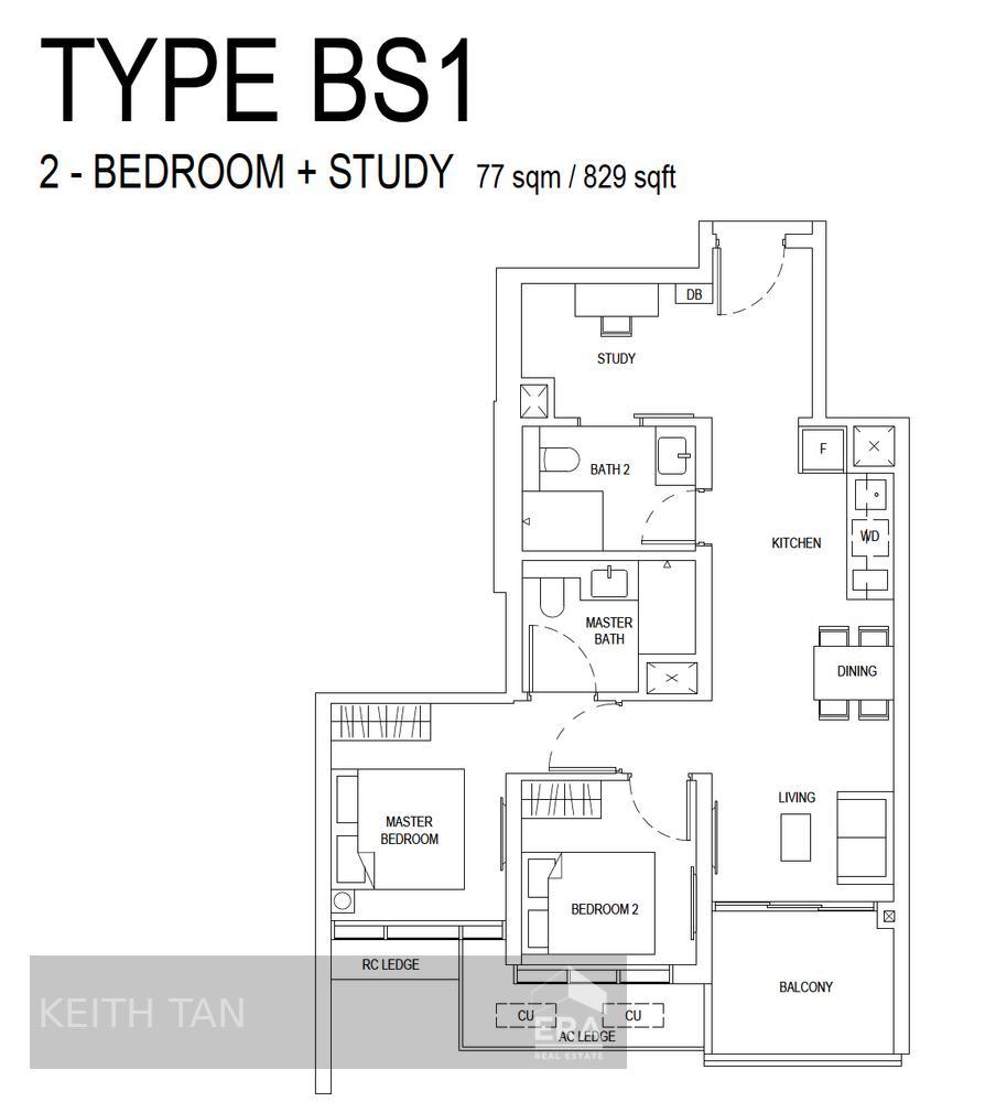 One Bernam Rare Sea View 2 Bedroom Study, Tanjong Pagar, View Today