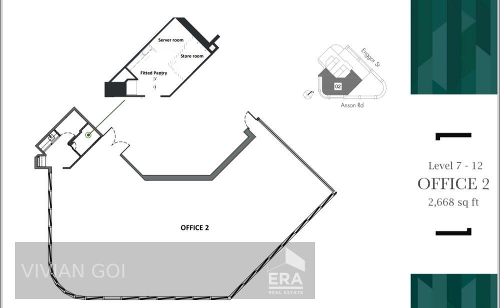 Partially Fitted New Office Spaces Walk to Tanjong Pagar Mrt