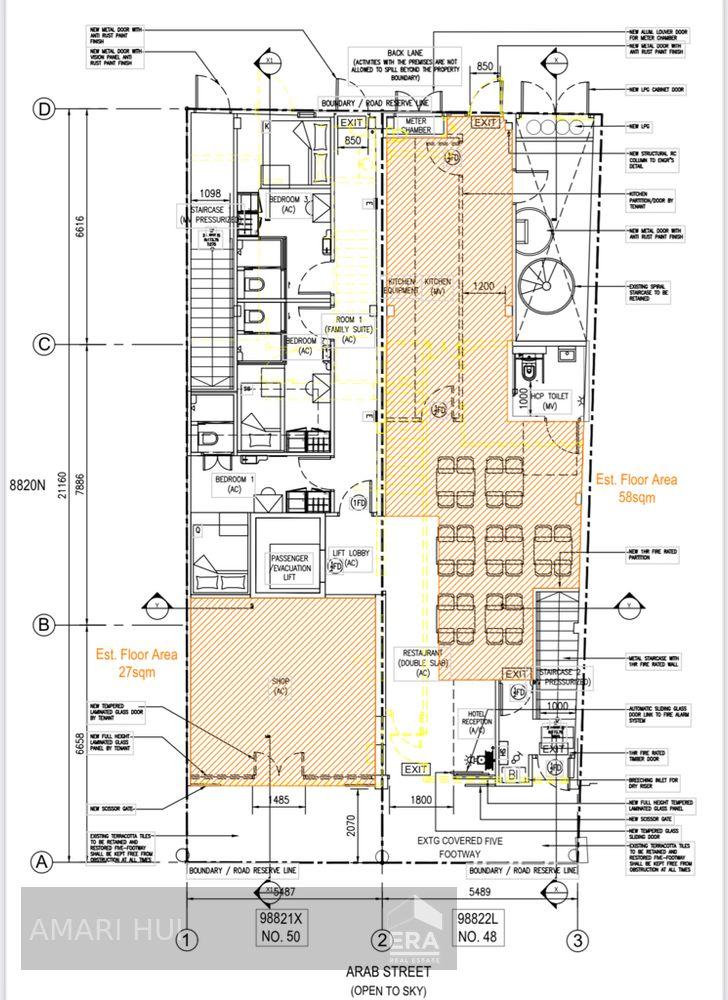 48 Arab Street Restaurant for Rent