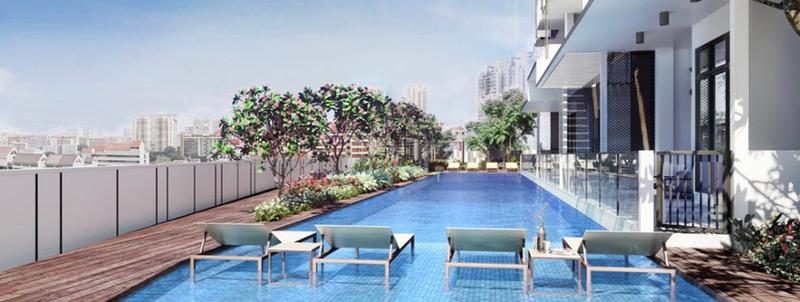 Uptown @ Farrer Condominium For Rent, $4,100, 2 Bed 2 Bath 538 sqft $7.62 psf