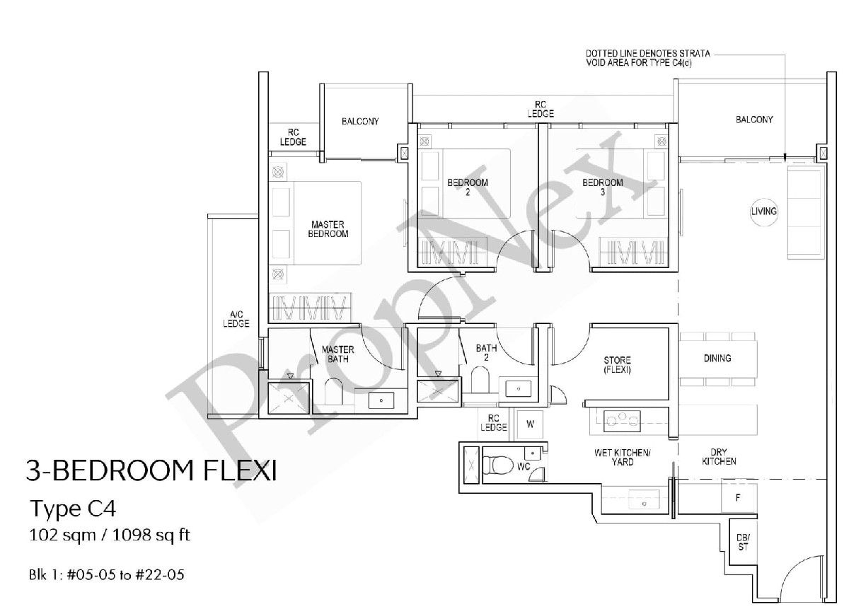 Piccadilly Grand Condominium For Rent, $7,000, 3 Bed 3 Bath 1,098 sqft $6.38 psf