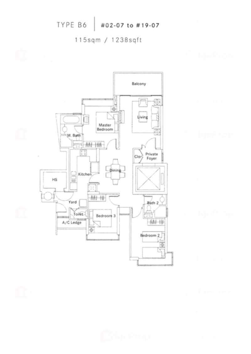 The Belvedere Condominium For Rent, $6,300, 3 Bed 3 Bath 1,238 sqft $5.09 psf