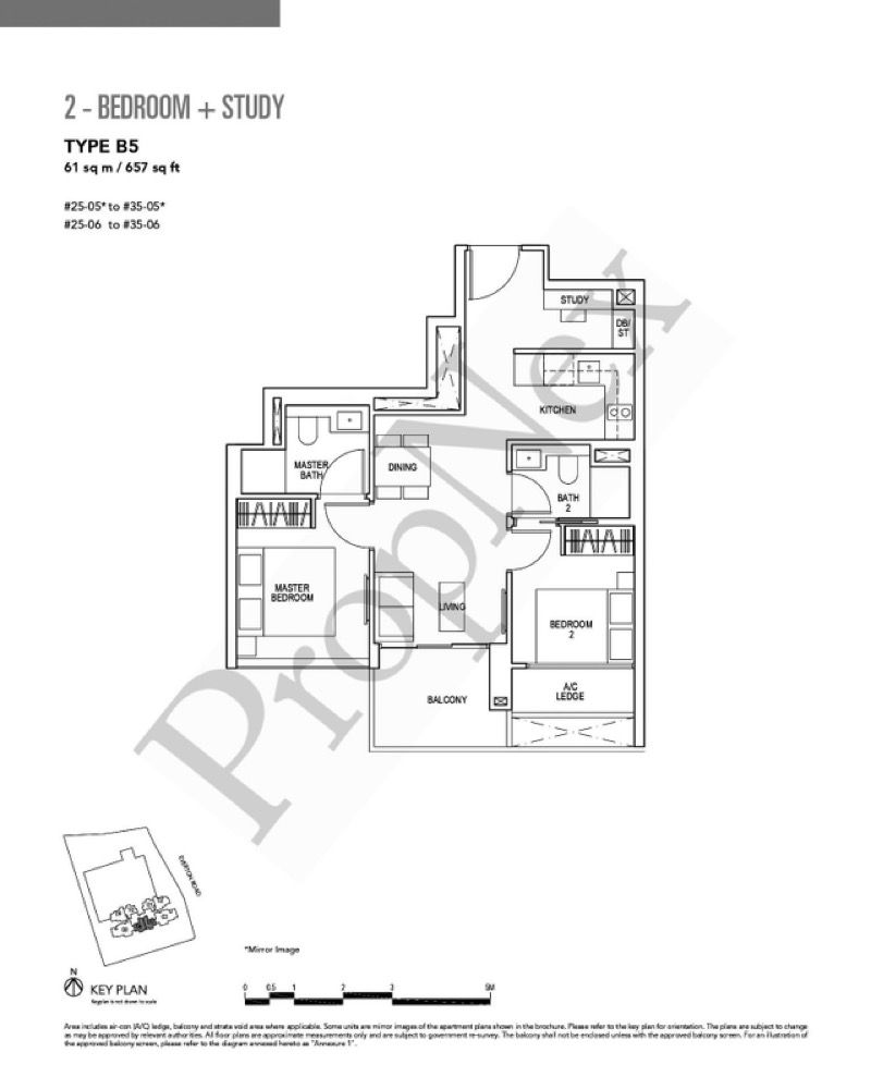 Sky Everton Condominium For Rent, $5,300, 2 Bed 2 Bath 657 sqft $8.07 psf