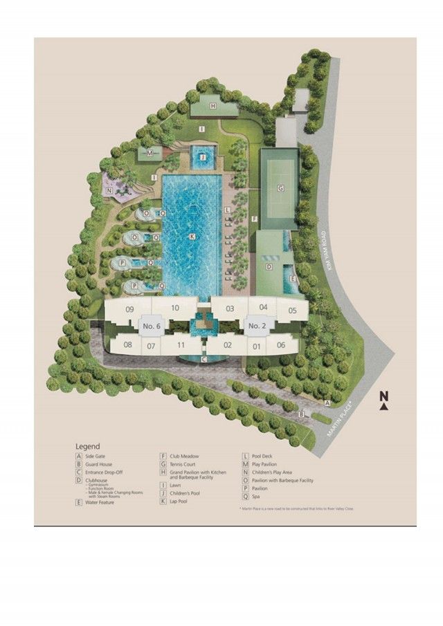 Martin Place Residences Condominium For Rent, $4,300, 1 Bed 1 Bath 592 sqft $7.26 psf