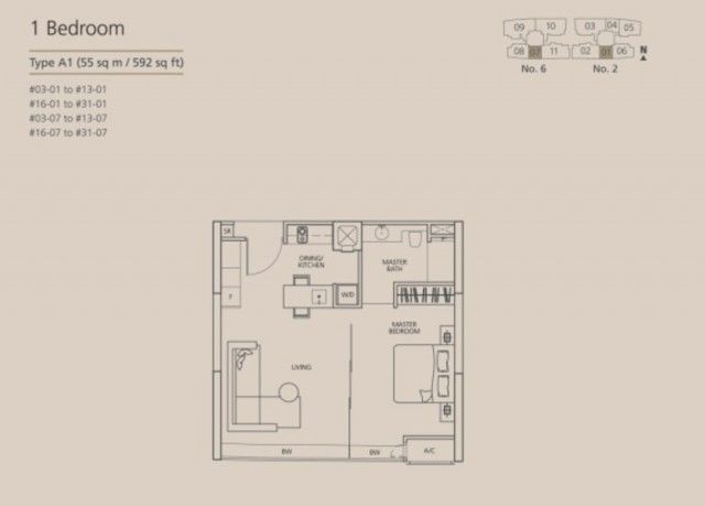 Martin Place Residences Condominium For Rent, $4,300, 1 Bed 1 Bath 592 sqft $7.26 psf