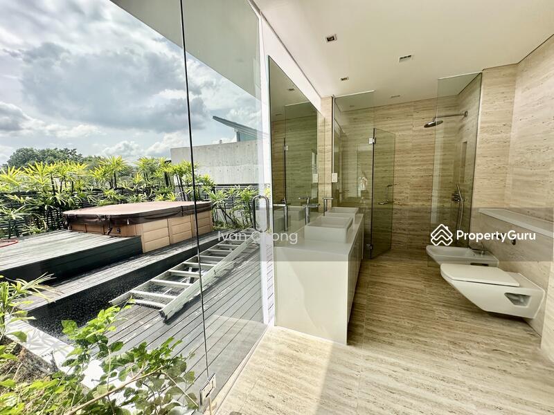 Detached for Rent, Modern Villa with 6 bedrooms, infinity pool, jacuzzis and private berth, SGD 33,000 | 99-year Leasehold
