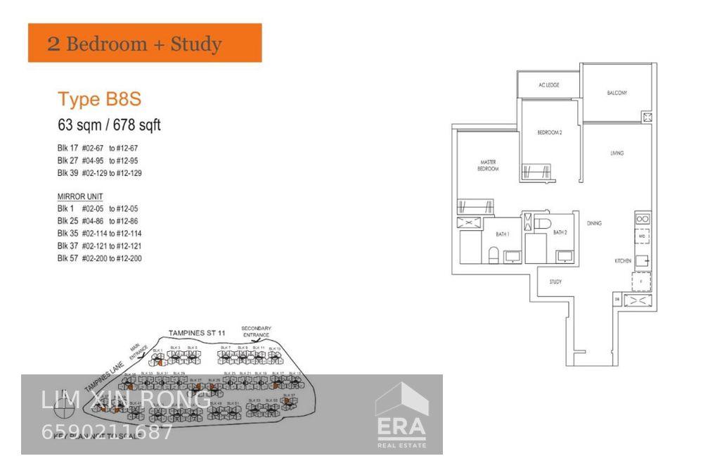 Condominium for Rent, Tampines Lane Treasure At Tampines, SGD 3,800 | Leasehold 99