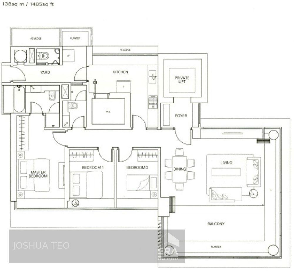 Condominium for Rent, Akyab Road Pavilion 11, SGD 7,200 | Freehold