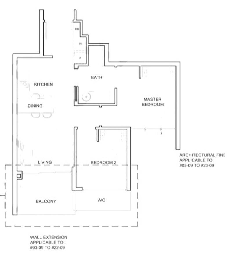 Condominium for Rent, High Park Residences Condominium For Rent, $3,000, 2 Bed 1 Bath 592 sqft $5.07 psf, SGD 3,000