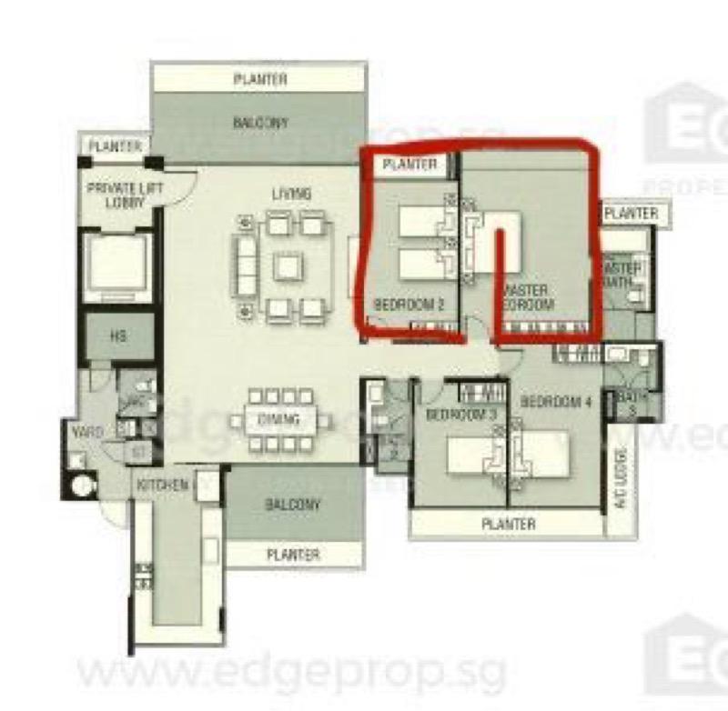 Apartment for Rent, M5 @ Jalan Mutiara Apartment For Rent, $18,000, 3 Bed 3 Bath 2,766 sqft $6.51 psf, SGD 18,000 | Freehold