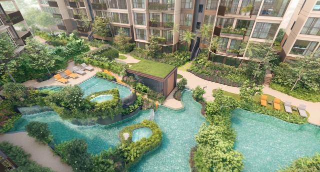 Condominium for Rent, The Watergardens at Canberra Condominium For Rent, $3,500, 2 Bed 2 Bath 721 sqft $4.85 psf, SGD 3,500 | 99-year Leasehold