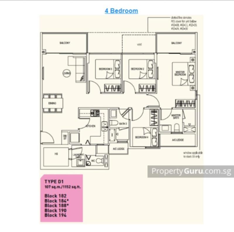 Condominium for Rent, Westwood Residences EC Condominium For Rent, $5,500, 4 Bed 3 Bath 1,238 sqft $4.44 psf, SGD 5,500 | 99-year Leasehold