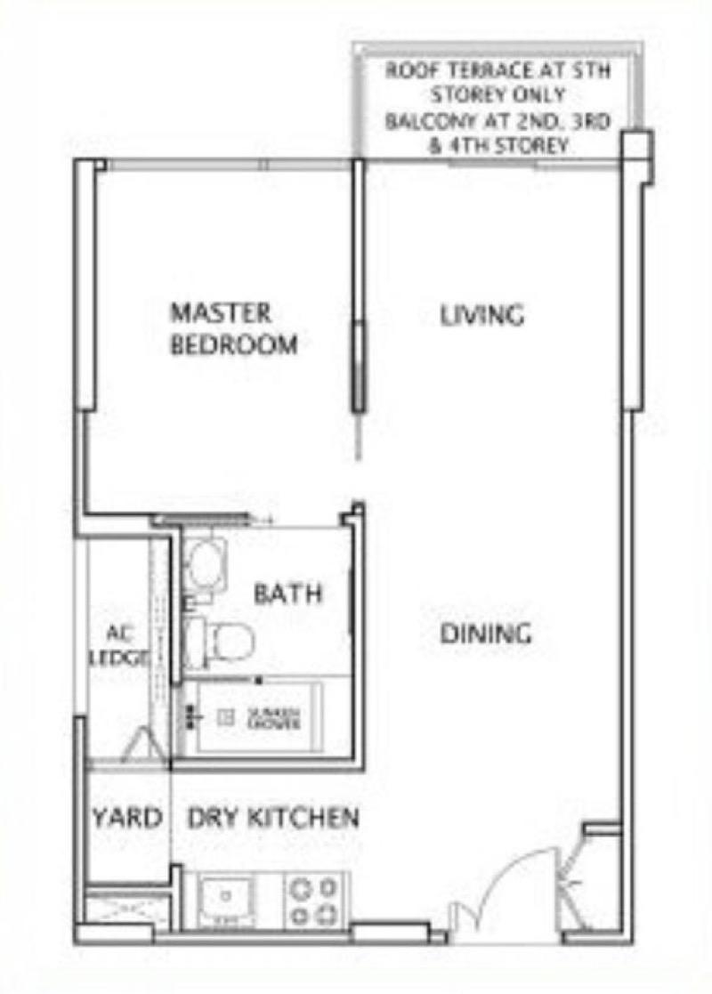 Apartment for Rent, Sanctuary @813 Apartment For Rent, $2,850, 1 Bed 1 Bath 527 sqft $5.41 psf, SGD 2,850