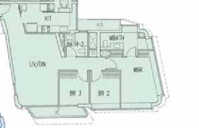 Condominium for Rent, D'LEEDON Condominium For Rent, $6,200, 3 Bed 2 Bath 1,224 sqft $5.07 psf, SGD 6,200