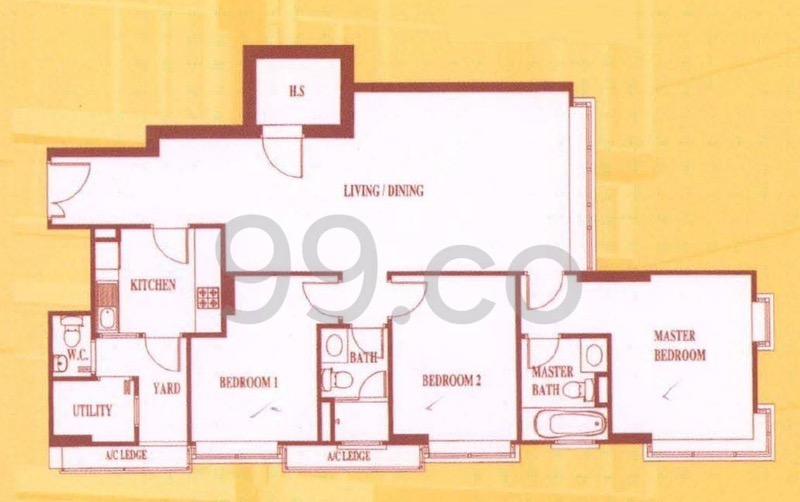 Condominium for Rent, SAINT MICHAEL'S ROAD Condominium For Rent, $5,000, 3 Bed 3 Bath 1,216 sqft $4.11 psf, SGD 5,000 | 99-year Leasehold