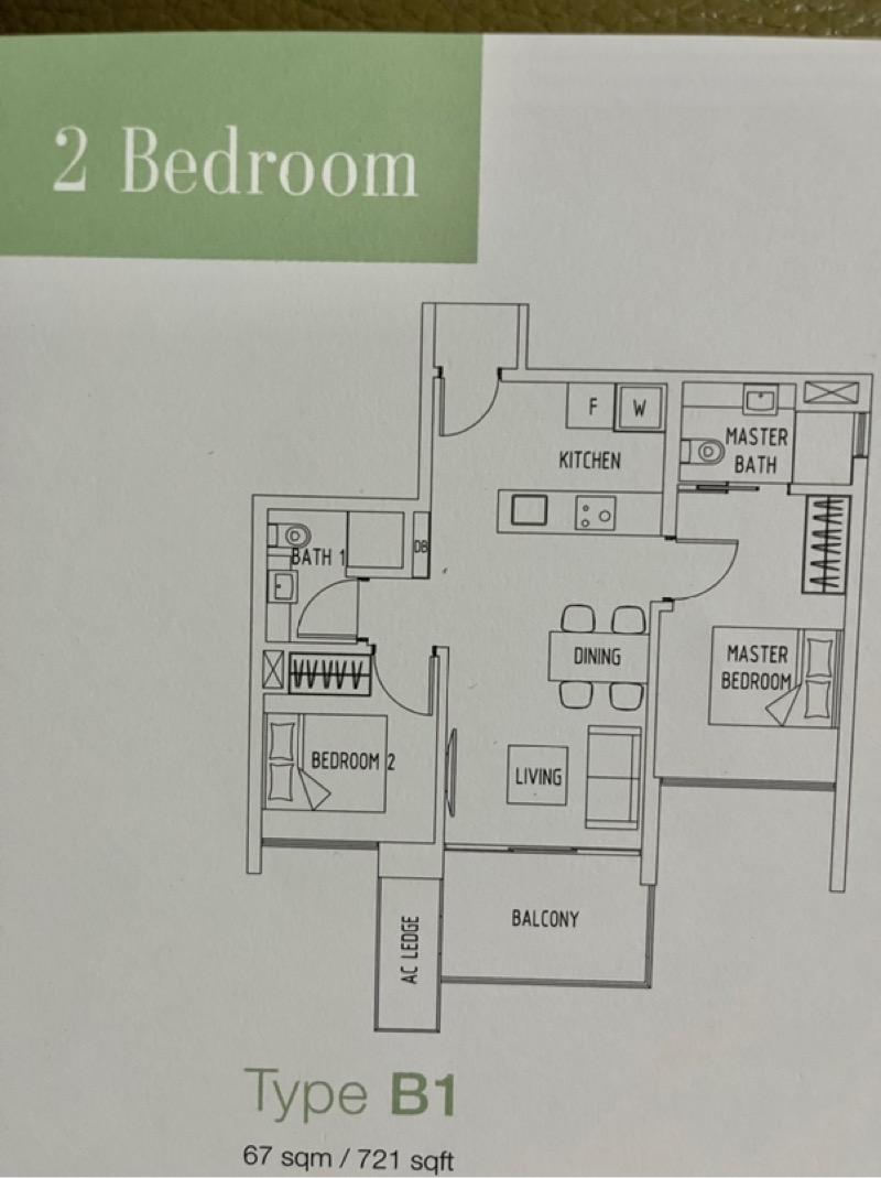 Condominium for Rent, The Lakefront Residences Condominium For Rent, $4,350, 2 Bed 2 Bath 721 sqft $6.03 psf, SGD 4,350 | 99-year Leasehold