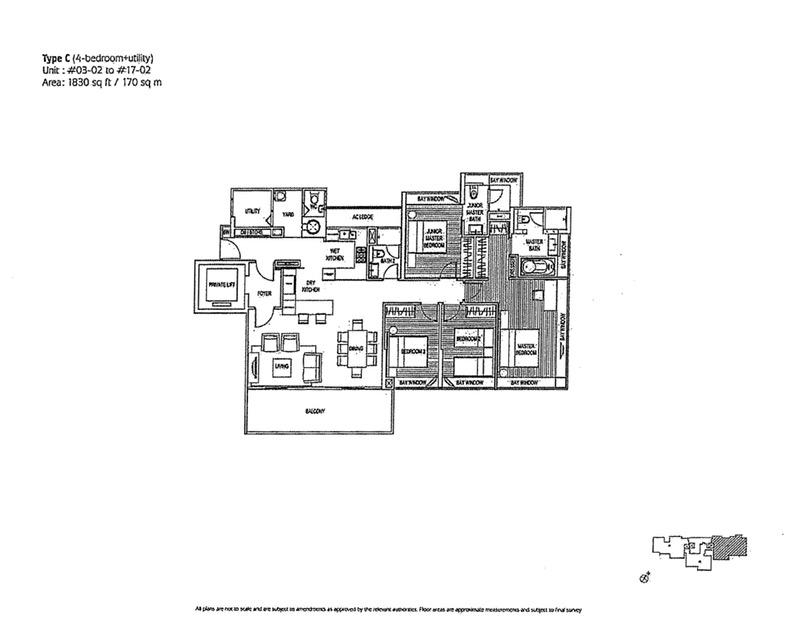 Condominium for Rent, Suites @ Cairnhill Condominium For Rent, $10,000, 4 Bed 4 Bath 1,830 sqft $5.46 psf, SGD 10,000 | Freehold