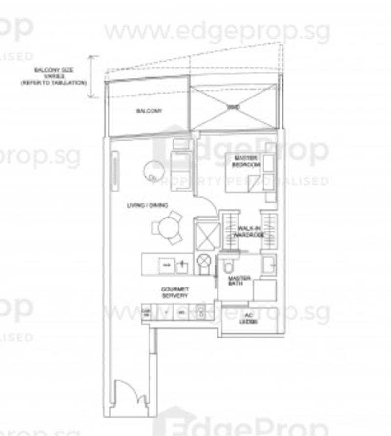 Condominium for Rent, Marina One Residences Condominium For Rent, $4,600, 1 Bed 1 Bath 667 sqft $6.90 psf, SGD 4,600