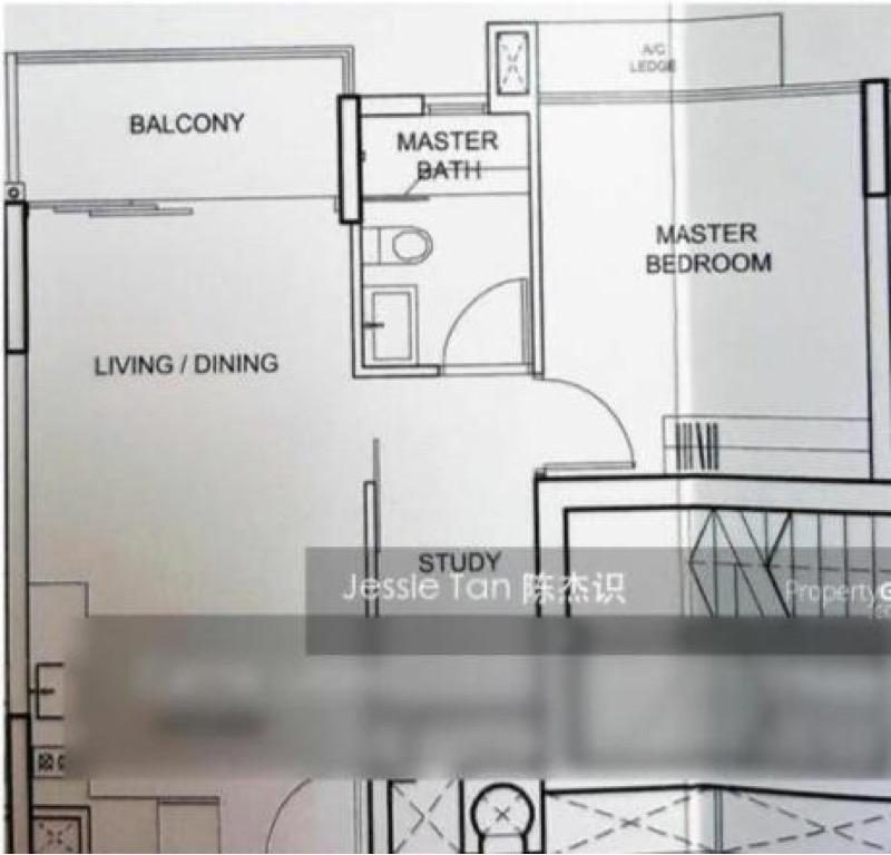 Condominium for Rent, Watertown Condominium For Rent, $3,500, 1 Bed 1 Bath 581 sqft $6.02 psf, SGD 3,500 | 99-year Leasehold