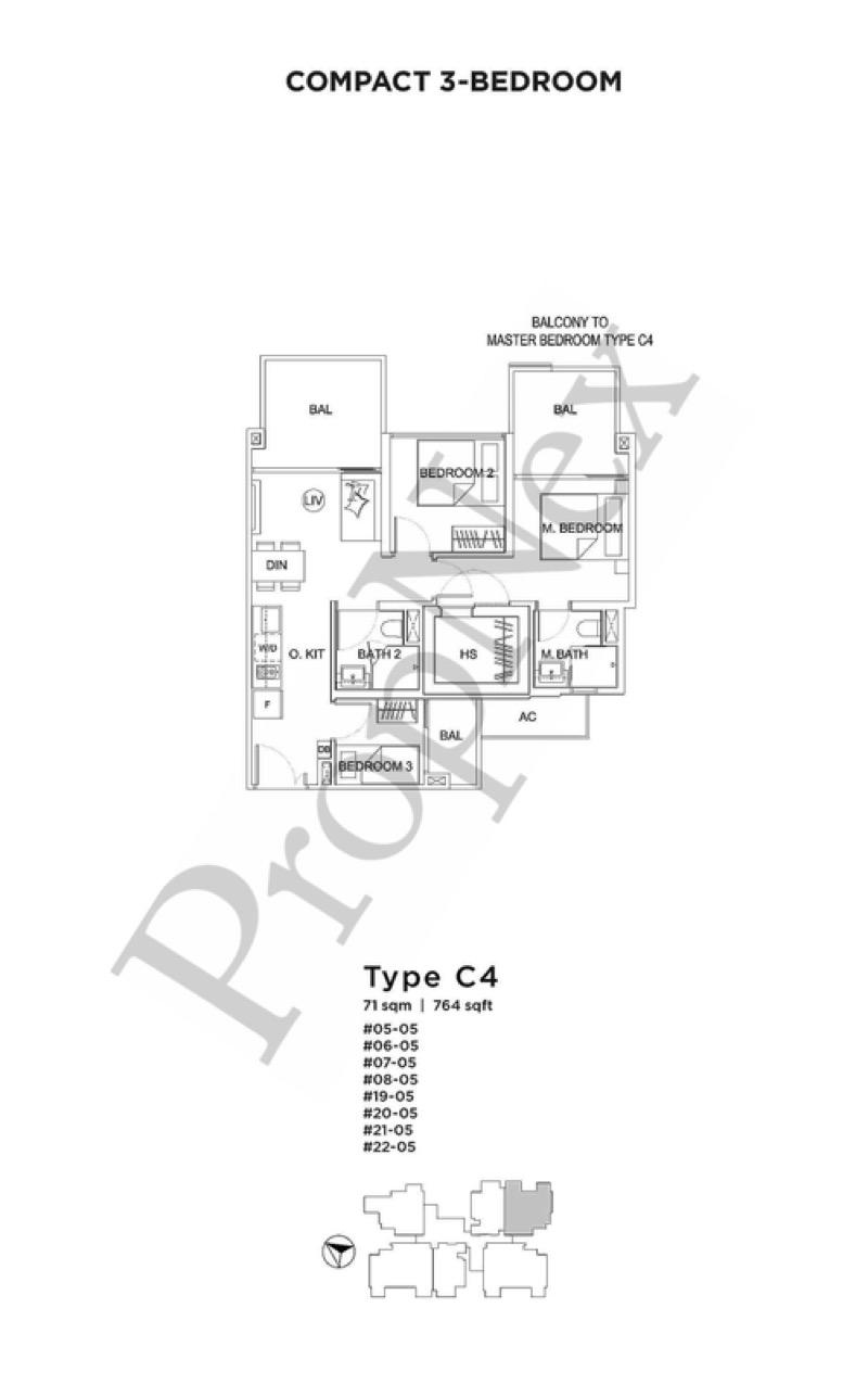 Condominium for Rent, Uptown @ Farrer Condominium For Rent, $4,900, 3 Bed 2 Bath 764 sqft $6.41 psf, SGD 4,900 | 99-year Leasehold