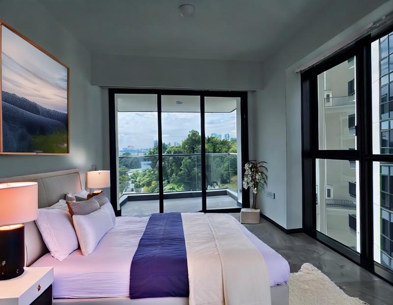 Condominium for Rent, One Pearl Bank Condominium For Rent, $5,999, 2 Bed 2 Bath 893 sqft $6.72 psf, SGD 5,999 | 99-year Leasehold