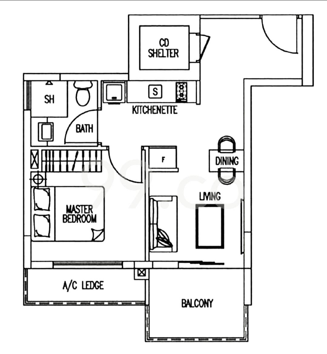 Condominium for Rent: D16, 486397