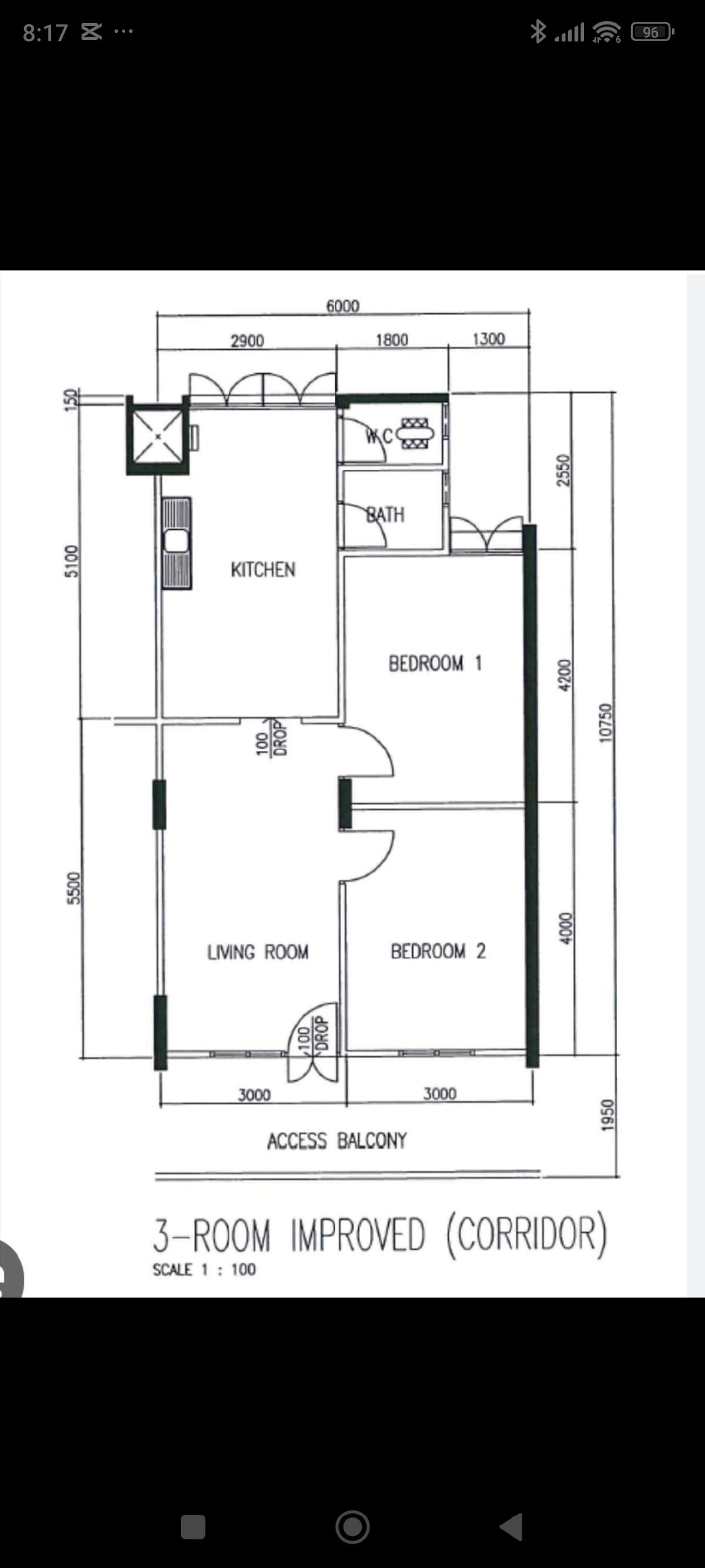 HDB Apartment for Rent, 271 Queen Street HDB Apartment For Rent, $3,999, 2 Bed 1 Bath 657 sqft $6.09 psf, SGD 3,999 | 99-year Leasehold