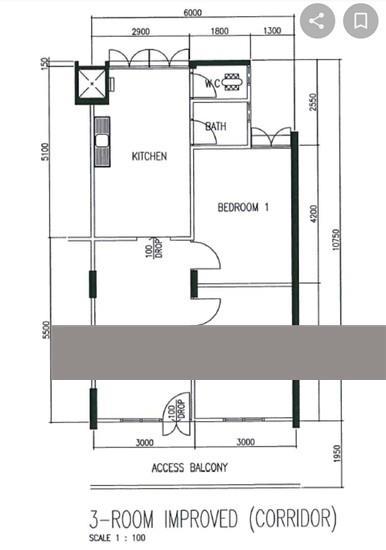 HDB Apartment for Rent, 631 Hougang Avenue 8 HDB Apartment For Rent, $3,200, 2 Bed 1 Bath 646 sqft $4.95 psf, SGD 3,200 | 99-year Leasehold