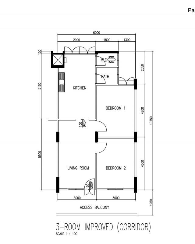 HDB Apartment for Rent, 462 Crawford Lane HDB Apartment For Rent, $3,499, 2 Bed 1 Bath 646 sqft $5.42 psf, SGD 3,499 | 99-year Leasehold