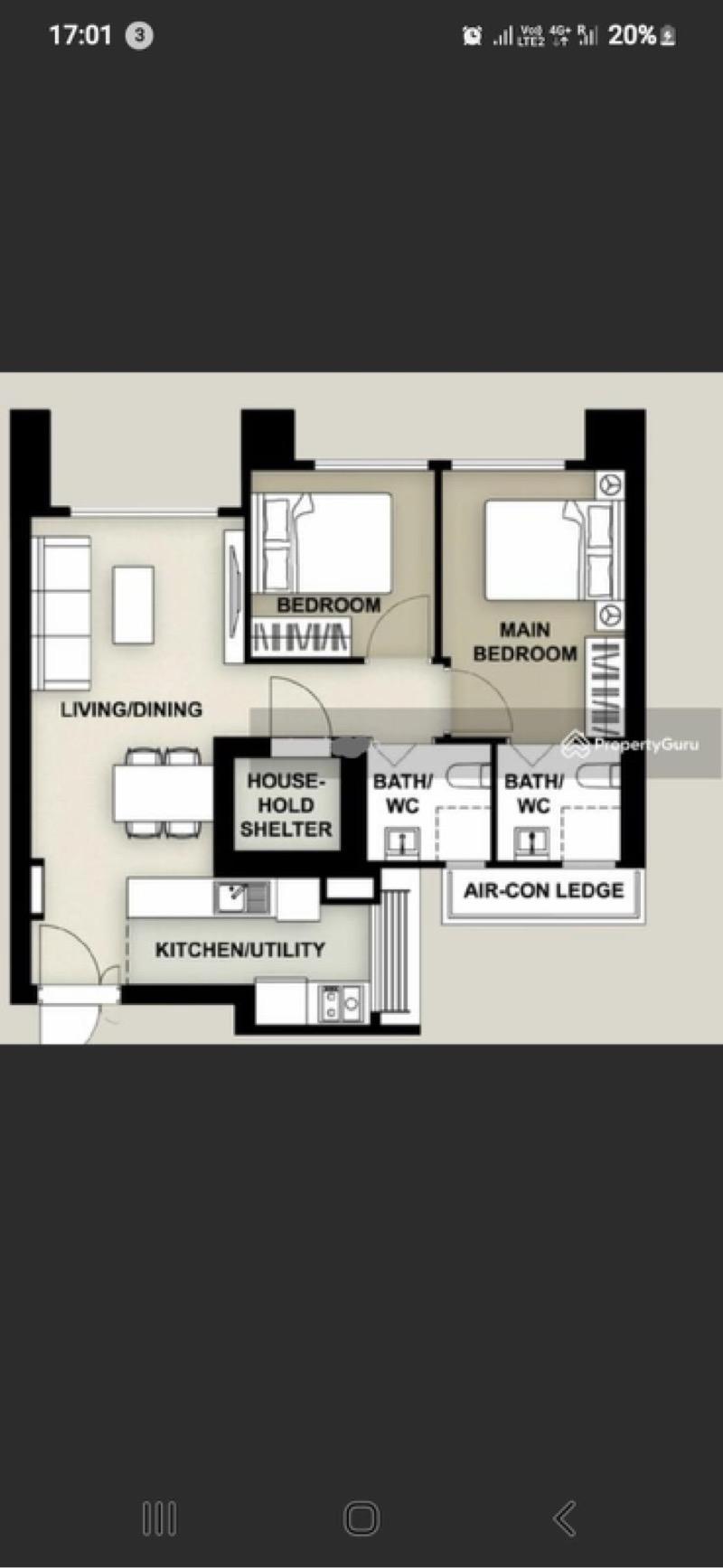 HDB Apartment for Rent, 91A Telok Blangah Street 31 HDB Apartment For Rent, $3,800, 2 Bed 2 Bath 731 sqft $5.20 psf, SGD 3,800 | 99-year Leasehold
