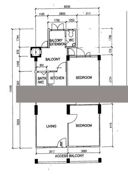 HDB Apartment for Rent, 85 Commonwealth Close HDB Apartment For Rent, $3,100, 2 Bed 2 Bath 624 sqft $4.97 psf, SGD 3,100 | 99-year Leasehold