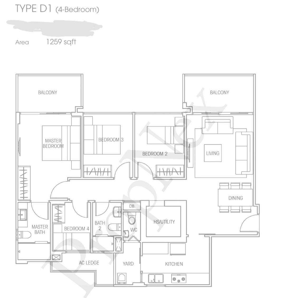 Condominium for Rent, VACANZA @ EAST Condominium For Rent, $5,400, 4 Bed 3 Bath 1,259 sqft $4.29 psf, SGD 5,400 | Freehold