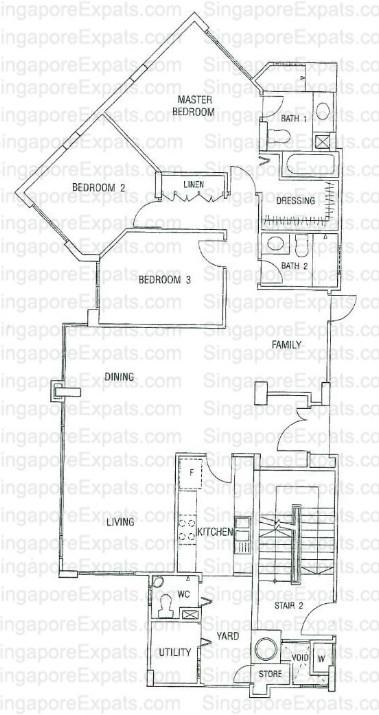 Condominium for Rent, Maple Woods Condominium For Rent, $7,500, 3 Bed 3 Bath 1,507 sqft $4.98 psf, SGD 7,500 | Freehold