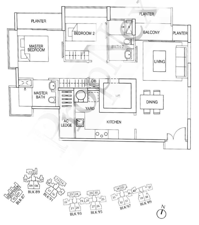Condominium for Rent, THE ESTUARY Condominium For Rent, $3,500, 2 Bed 2 Bath 926 sqft $3.78 psf, SGD 3,500
