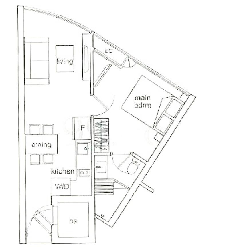 Condominium for Rent, Thomson V Two Condominium For Rent, $3,000, 1 Bed 1 Bath 431 sqft $6.96 psf, SGD 3,000 | Freehold