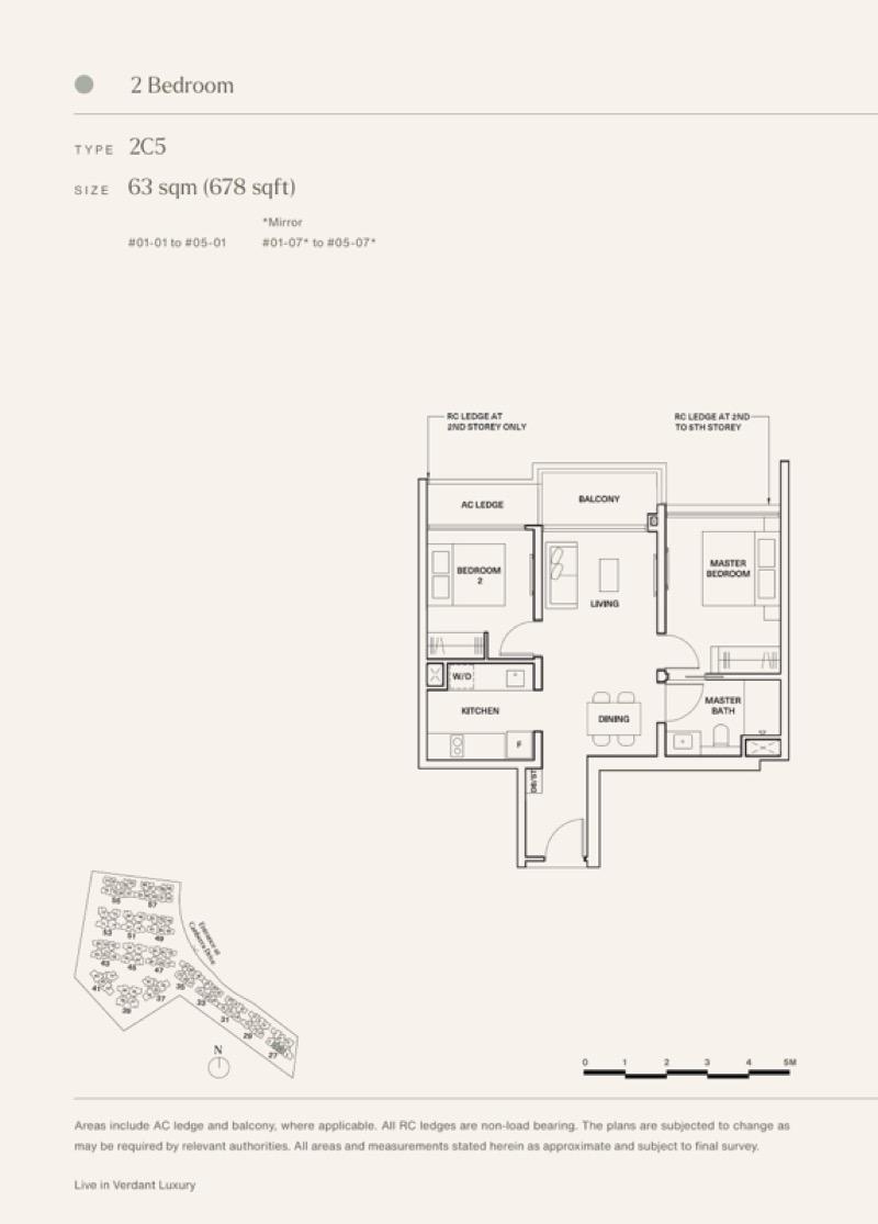 Condominium for Rent, The Watergardens at Canberra Condominium For Rent, $3,500, 2 Bed 1 Bath 678 sqft $5.16 psf, SGD 3,500 | 99-year Leasehold