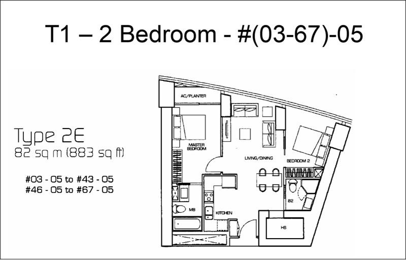 Apartment for Rent, The Sail @ Marina Bay Apartment For Rent, $7,200, 2 Bed 2 Bath 882 sqft $8.16 psf, SGD 7,200 | 99-year Leasehold